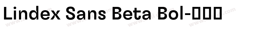 Lindex Sans Beta Bol字体转换